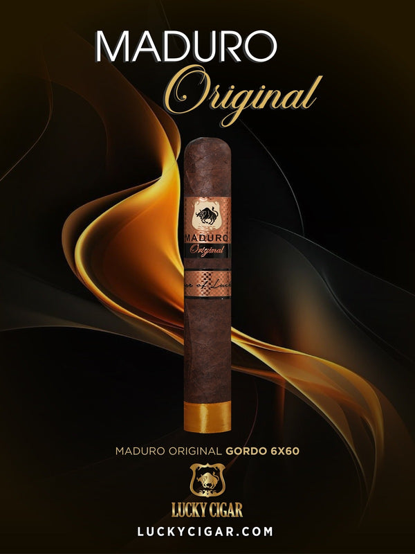 Maduro Cigars: Maduro Original by Lucky Cigar: Gordo 6x60 Single Cigar