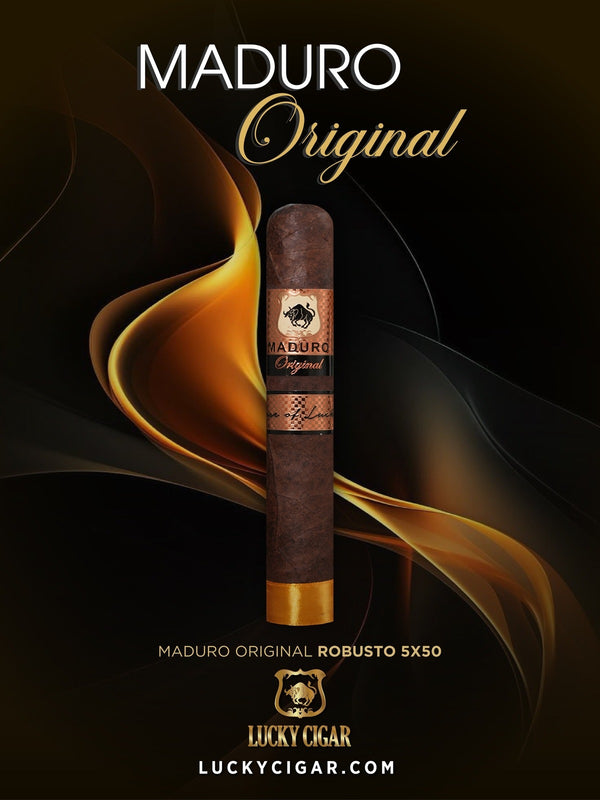 Maduro Cigars: Maduro Original by Lucky Cigar: Robusto 5x50 Single Cigar