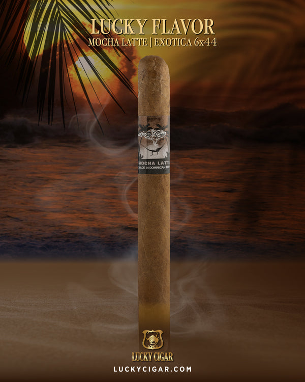 Flavored Cigars: Lucky Flavors Mocha Latte 6x44 Cigar
