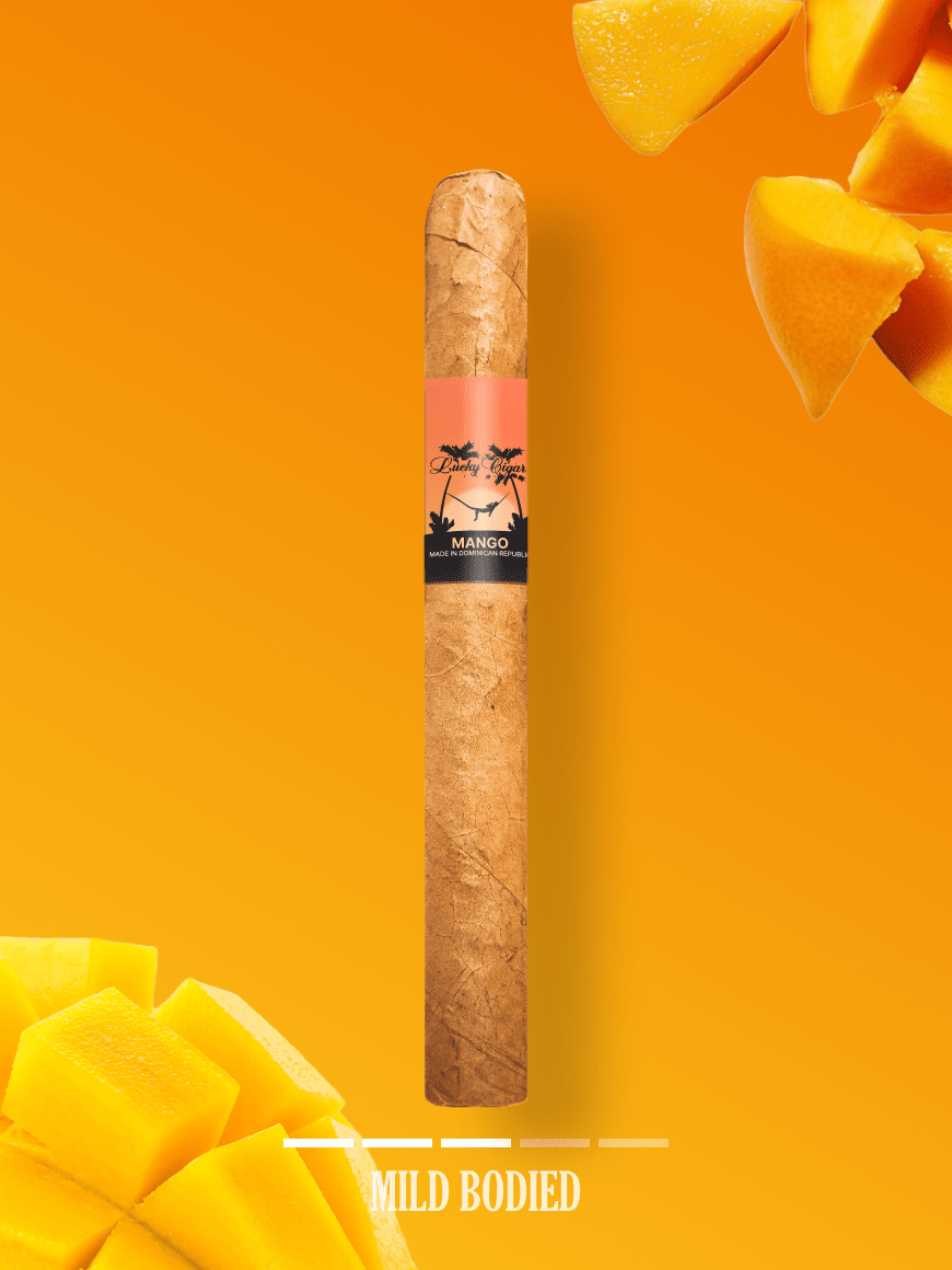 Flavored Cigars: Lucky Flavors Mango 5x42 Cigar