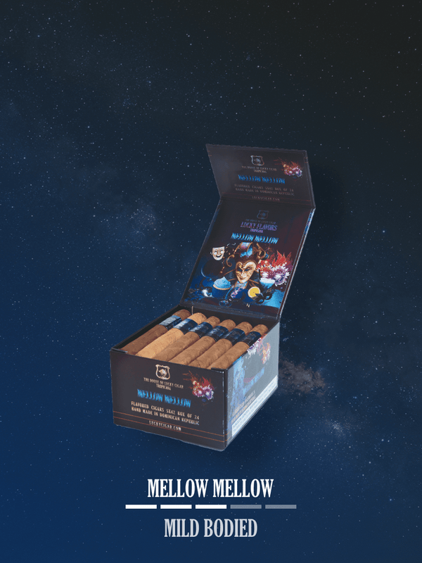 Flavored Cigars: Lucky Flavors Mellow Mellow 5x42 Box of 24 Cigars
