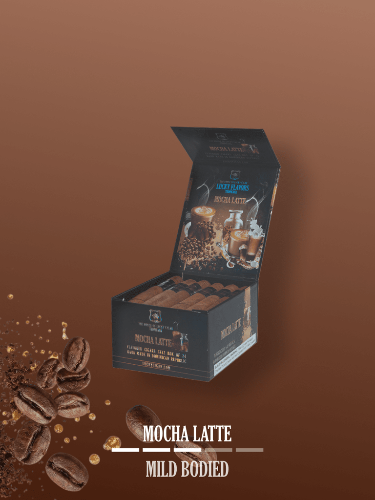 Mocha Latte Flavored Cigars: Lucky Flavors 5x42 Box of 24 – Lucky