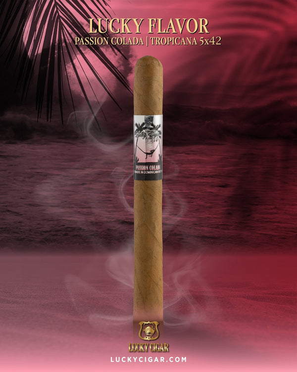 Flavored Cigars: Lucky Flavors Passion Colada Tropicana 5x42 Cigar