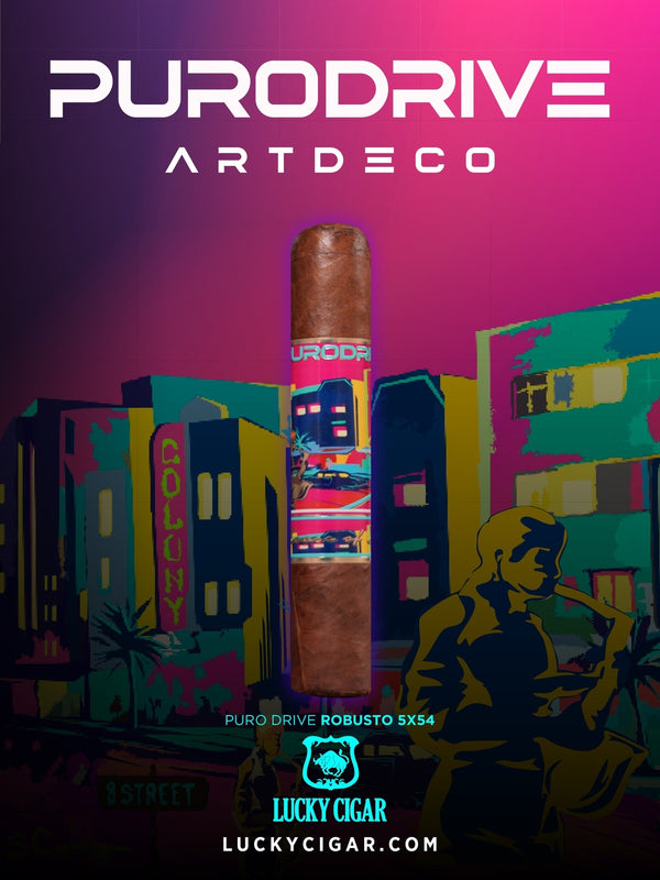 Infused Cigars - Purodrive by Lucky Cigar: Robusto 5x54 Single Cigar