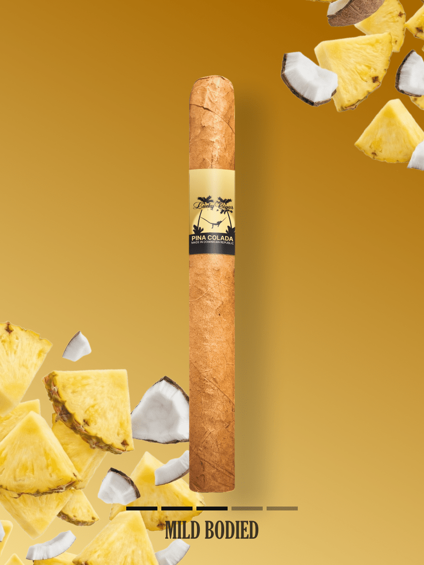 Flavored Cigars: Lucky Flavors Pina Colada 5x42 Cigar