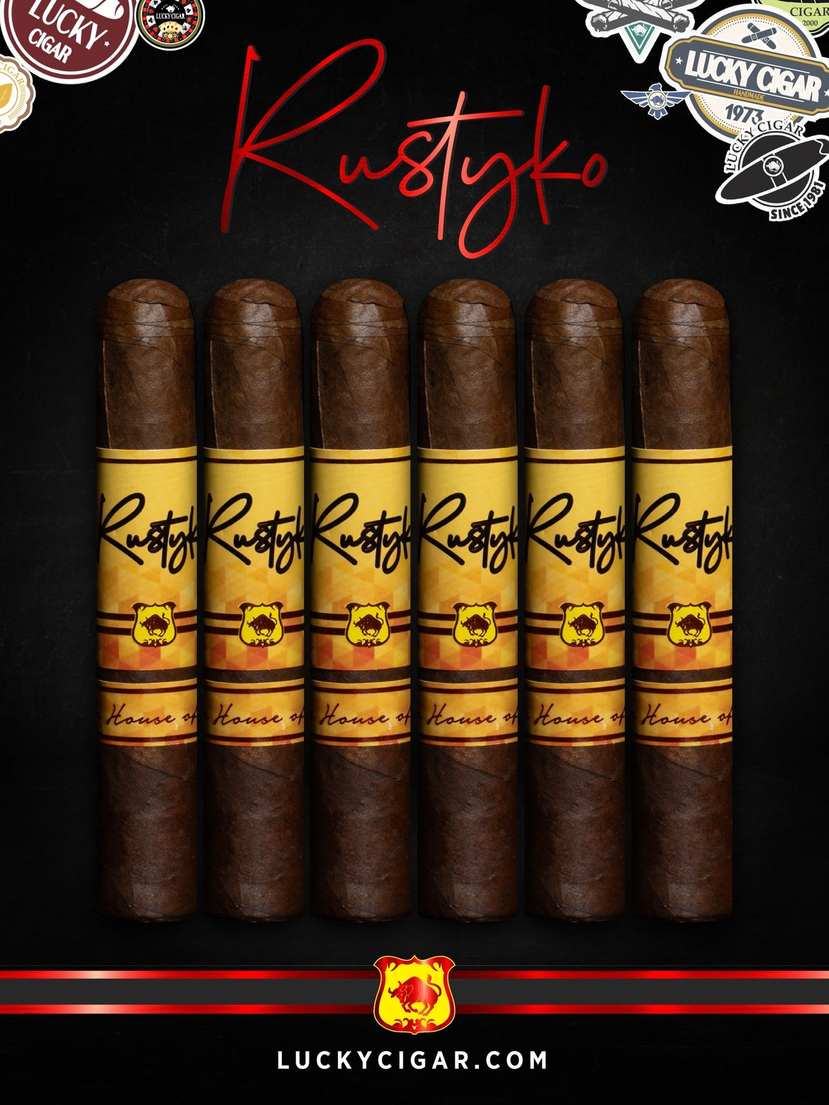 Infused Cigars: Rustyko Robusto 5x54 Cigars - Set of 6