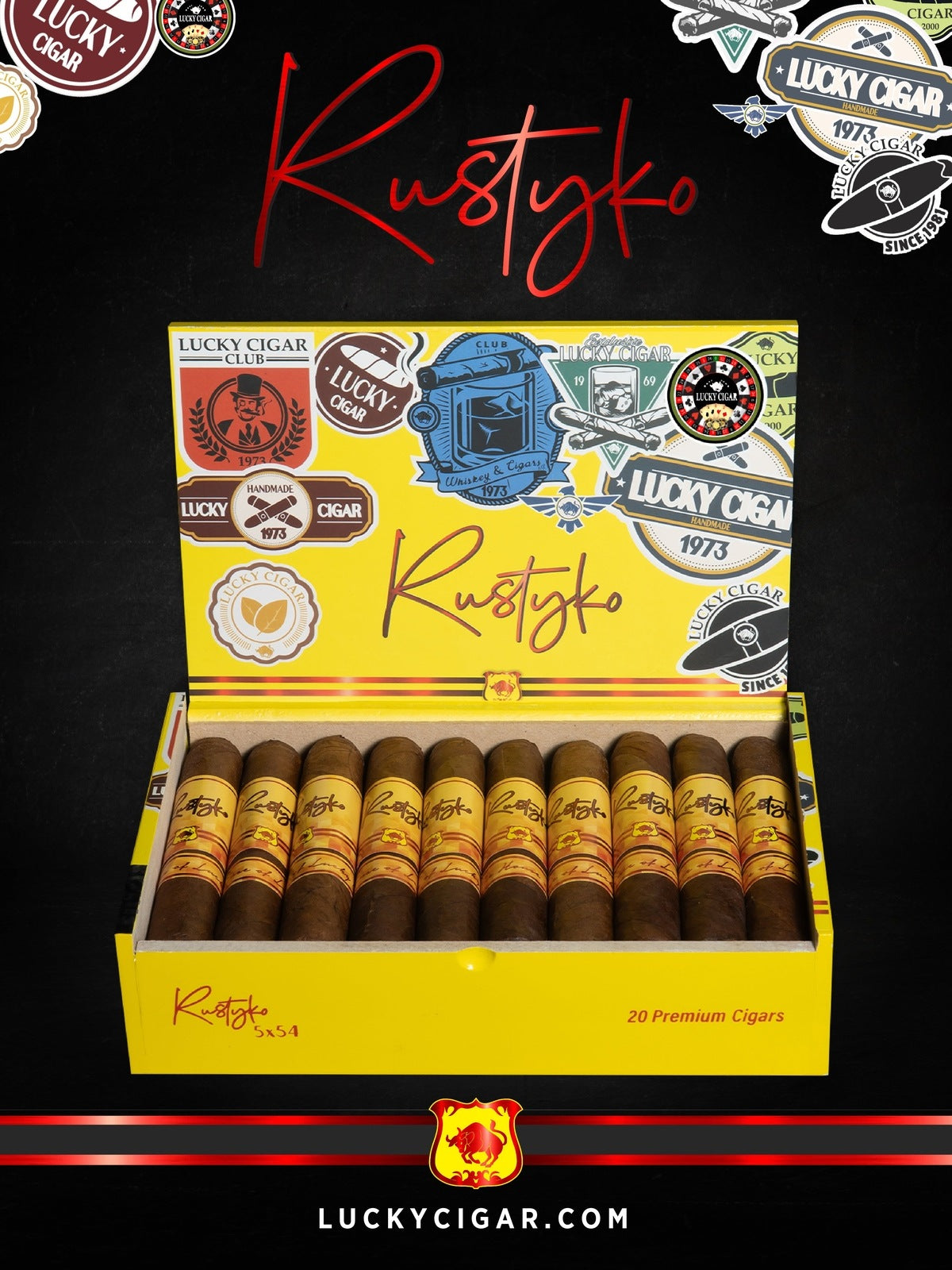 Infused Cigars: Rustyko Robusto 5x54 Cigars - Box of 20