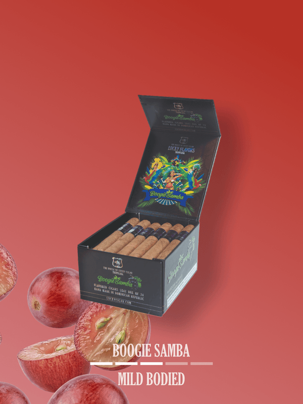 Flavored Cigars: Lucky Flavors Boogie Samba 5X42 Box of 24 Cigars