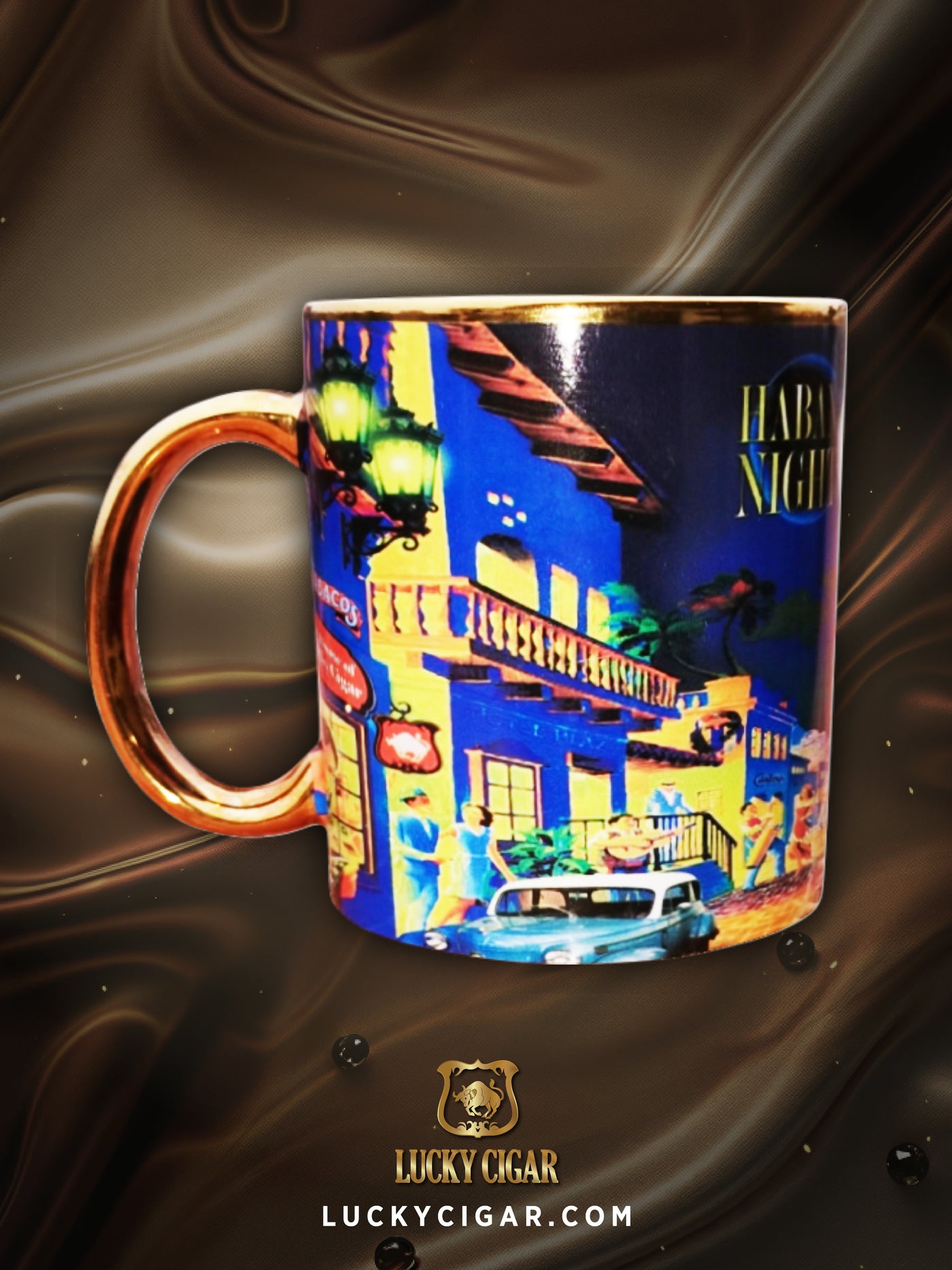 Cigar Lifestyle Accessories: Distortion Series: Habana Nights Coffee Mug