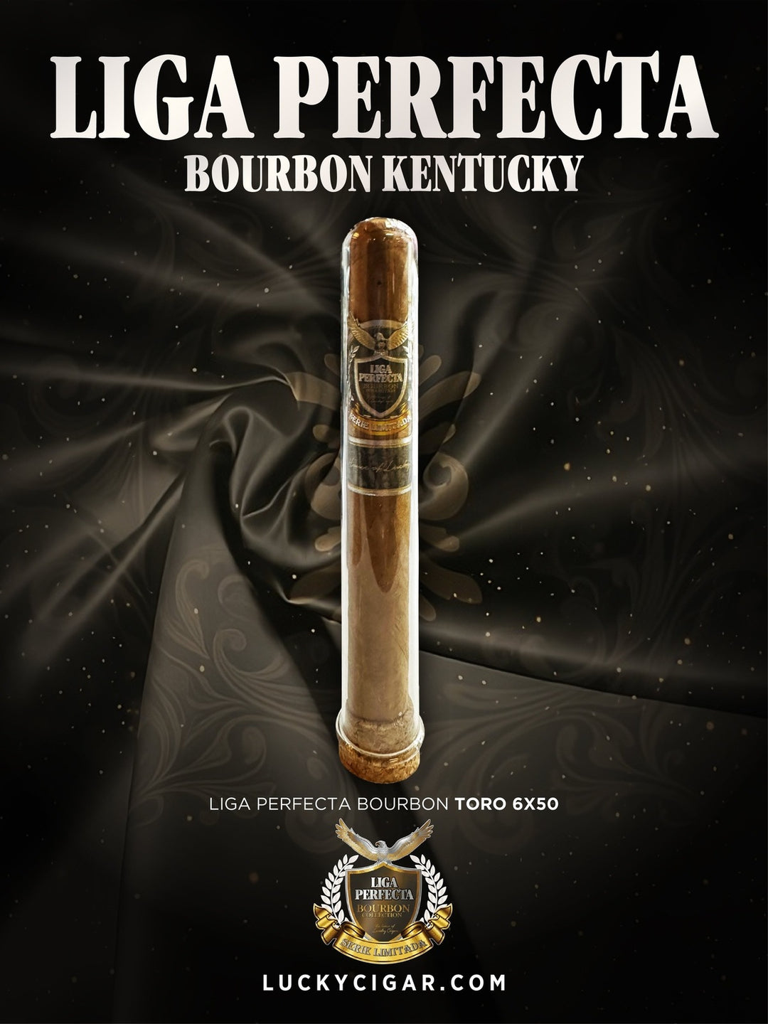 tobacco infused bourbon Glass Tubes Liga Perfecta Bourbon Toro 6x50 Single Cigar – Lucky Cigar