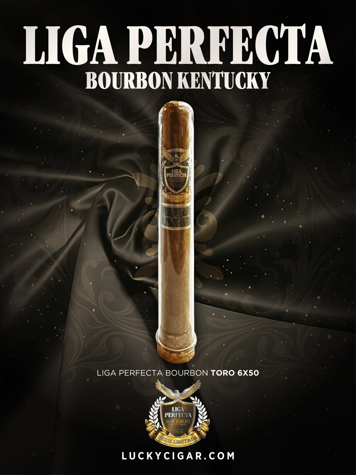 Infused Cigars: Liga Perfecta Bourbon Toro 6x50 Glass Tubes Single Cigar