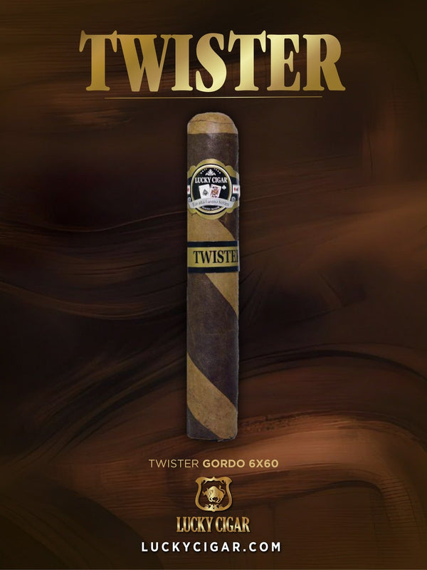 Barber Pole Cigars, Twister by Lucky Cigar: Gordo 6x60 Single Cigar