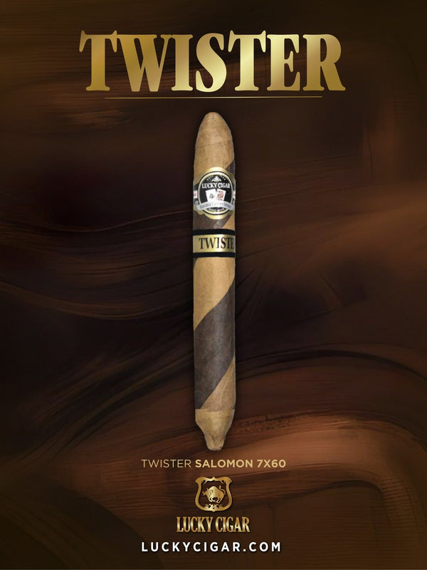 Barber Pole Cigars: Twister Salomon 7x60 Single Cigar