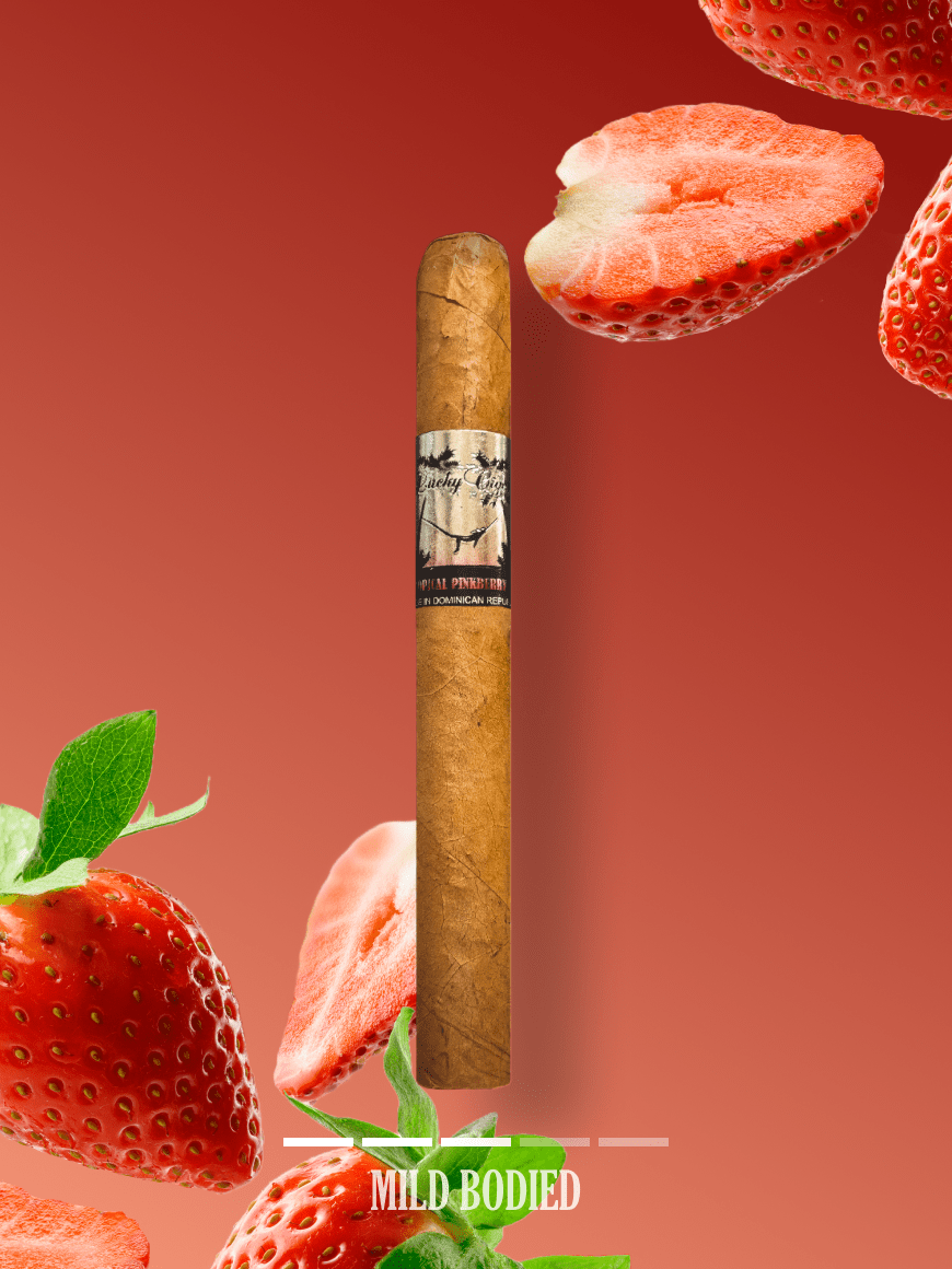 Flavored Cigars: Lucky Flavors Tropical Pinkberry 5x42 Cigar