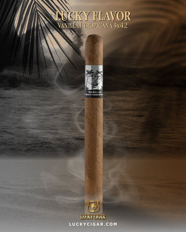 Flavored Cigars: Lucky Flavors Vanilla Tropicana 5x42 Single Cigar