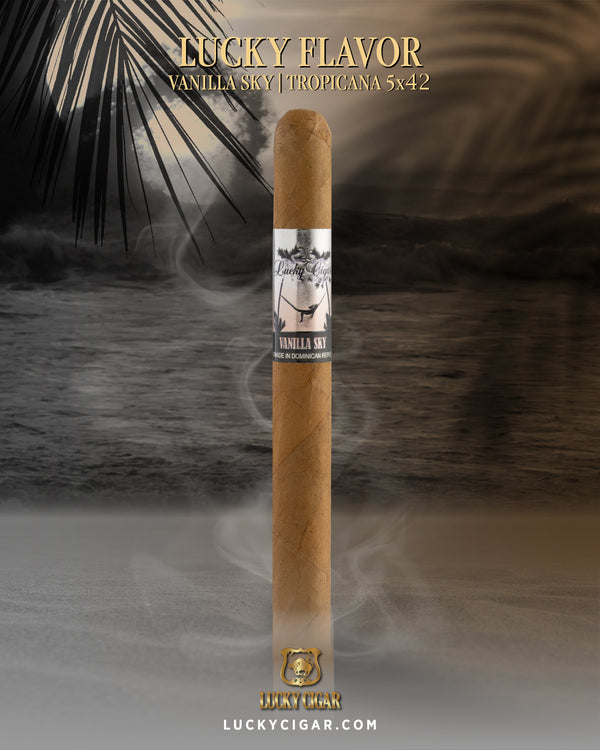 Flavored Cigars: Lucky Flavors Vanilla Sky 5x42 Cigar