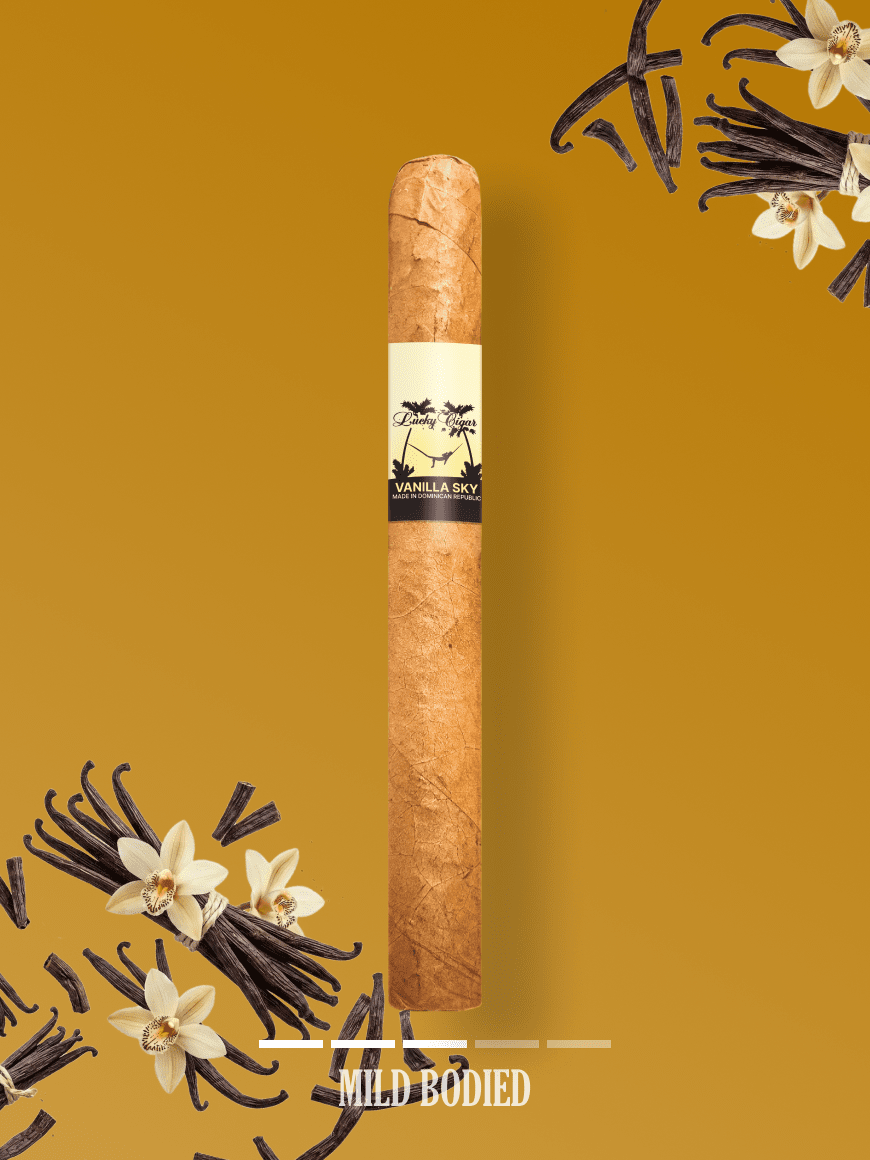 Flavored Cigars: Lucky Flavors Vanilla Sky 5x42 Cigar