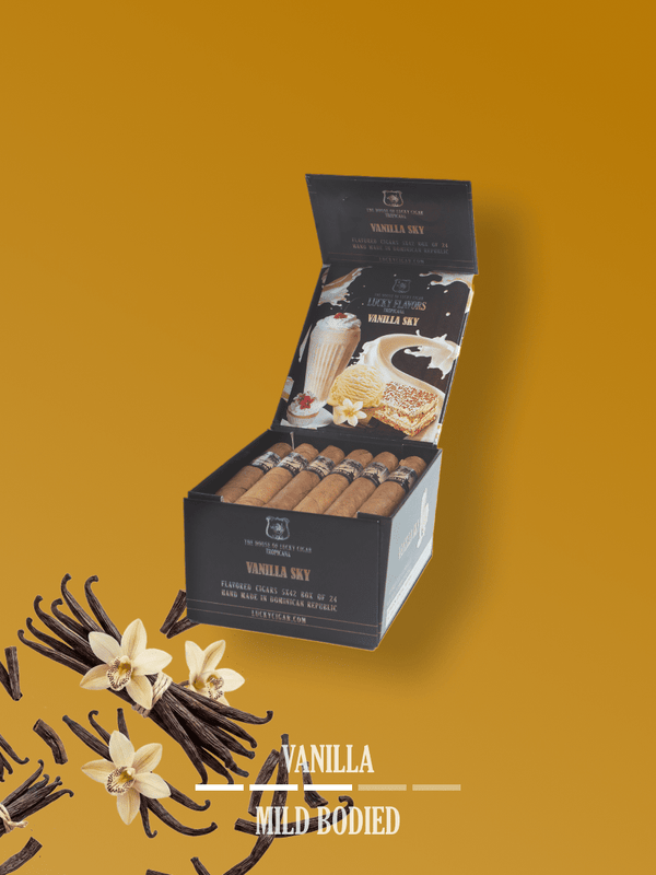 Flavored Cigars: Lucky Flavors Vanilla Sky 5x42 Box of 24 Cigars
