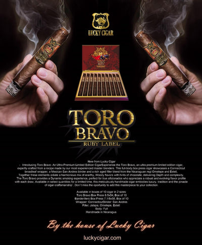 Toro Bravo Ruby Label 6.5x56 Box of 10