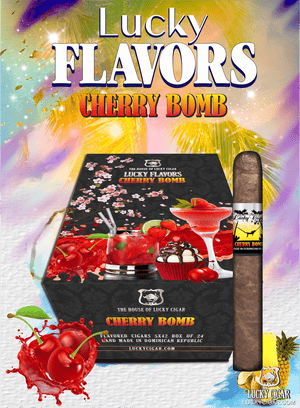 Flavored Cigars: Lucky Flavors Cherry Bomb 5x42 Box of 24