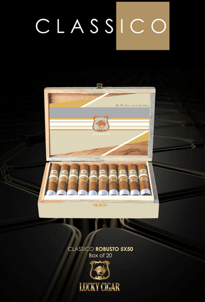 Classic Cigars - Classico by Lucky Cigar: Robusto 5x50 Box of 20