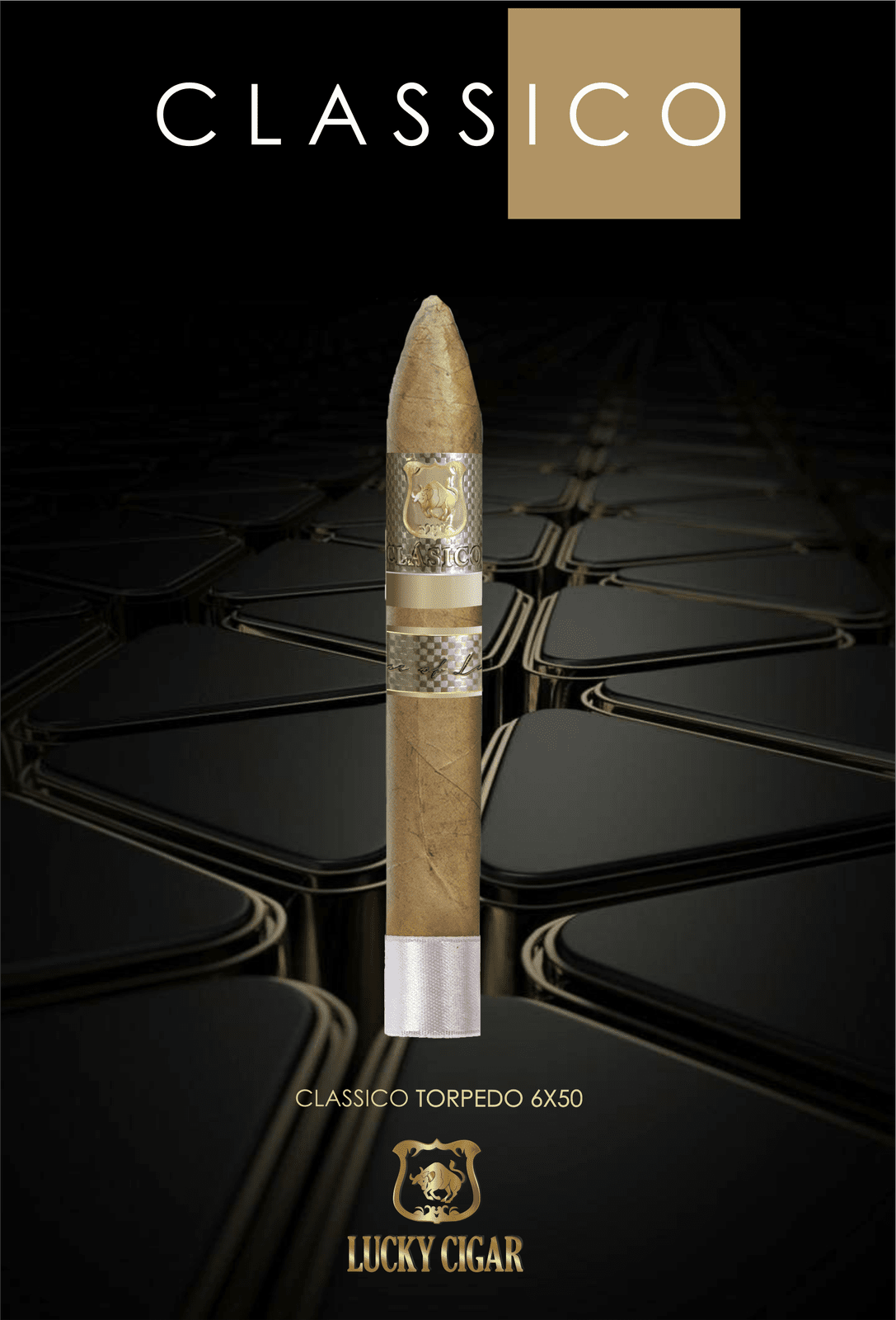 Classic Cigars - Classico by Lucky Cigar: Torpedo 6x52 Single Cigar