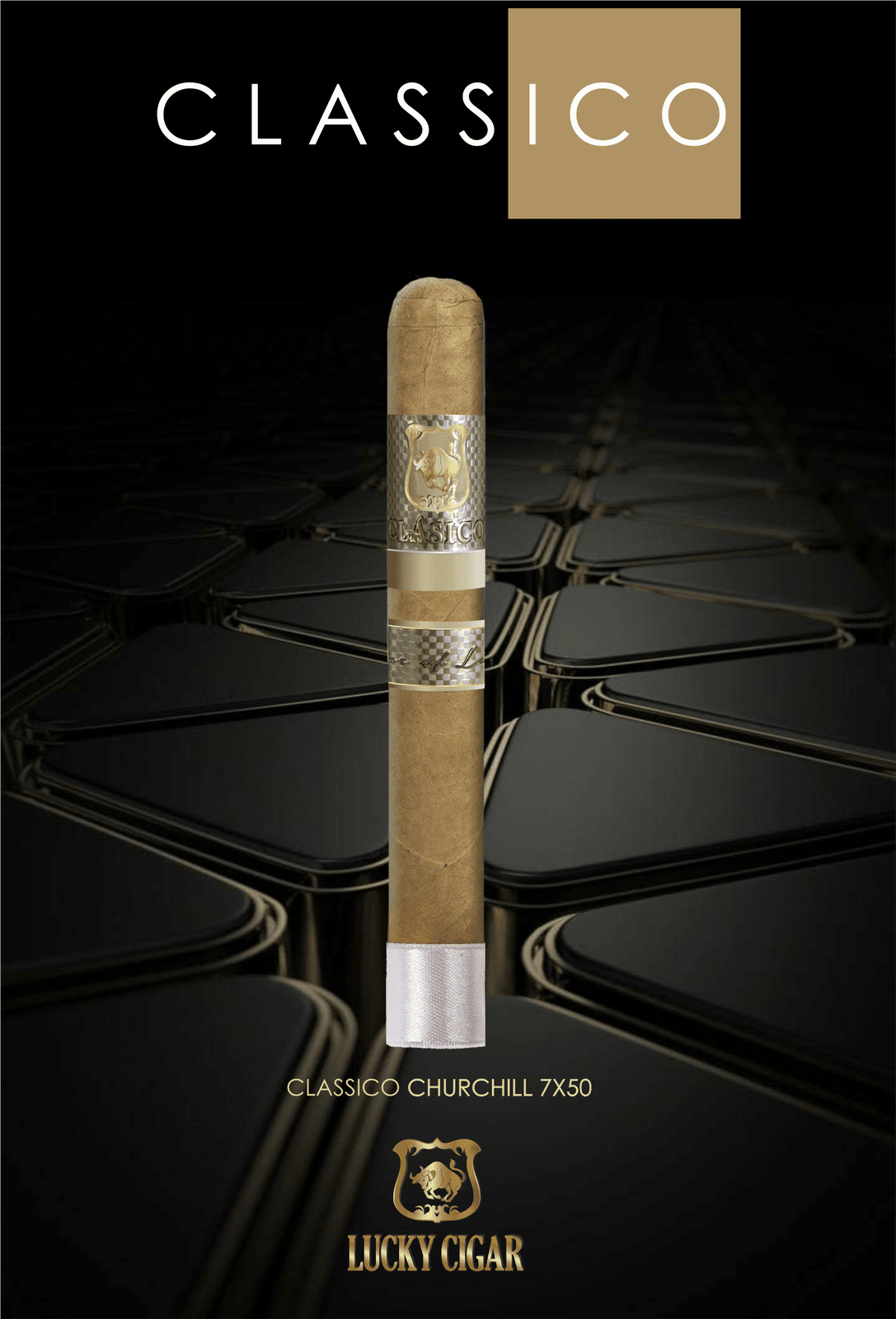 Classic Cigars - Classico by Lucky Cigar: Churchill 7X48 Single Cigar