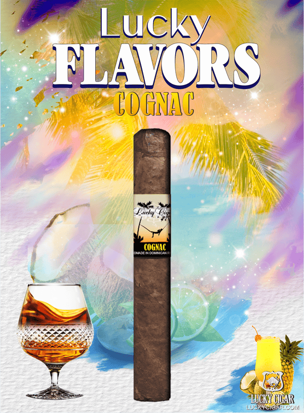 Flavored Cigars Lucky Flavors Cognac 5x42 Cigar