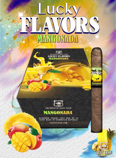 Flavored Cigars: Lucky Flavors Mangonada  5x42 Box of 24
