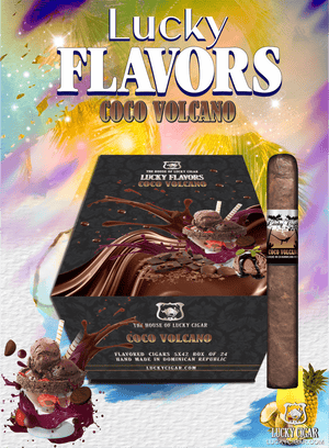 Flavored Cigars: Lucky Flavors coco volcano  5x42 Box of 24