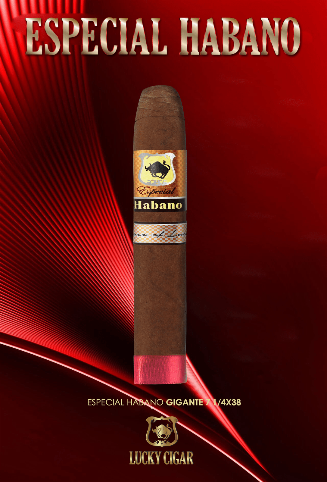 Habano Cigars: Especial Habano by Lucky Cigar: Gigante Box Press 7x70 Single Cigar