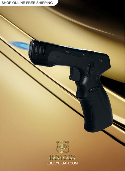Cigar Lifestyle Accessories: Torch Lighter in Black Gun