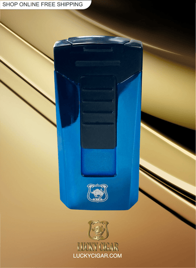 Cigar Lifestyle Accessories: Torch Lighter in Blue