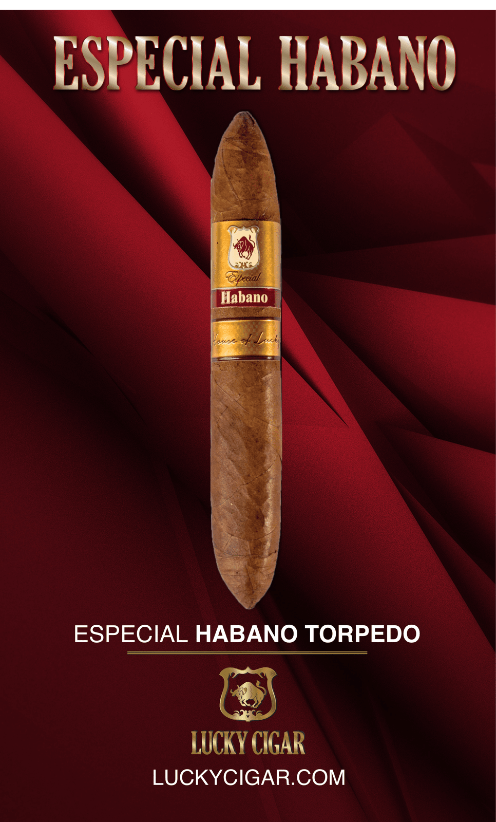 Habano Cigars: Especial Habano by Lucky Cigar: Torpedo 6x52 Single Cigar