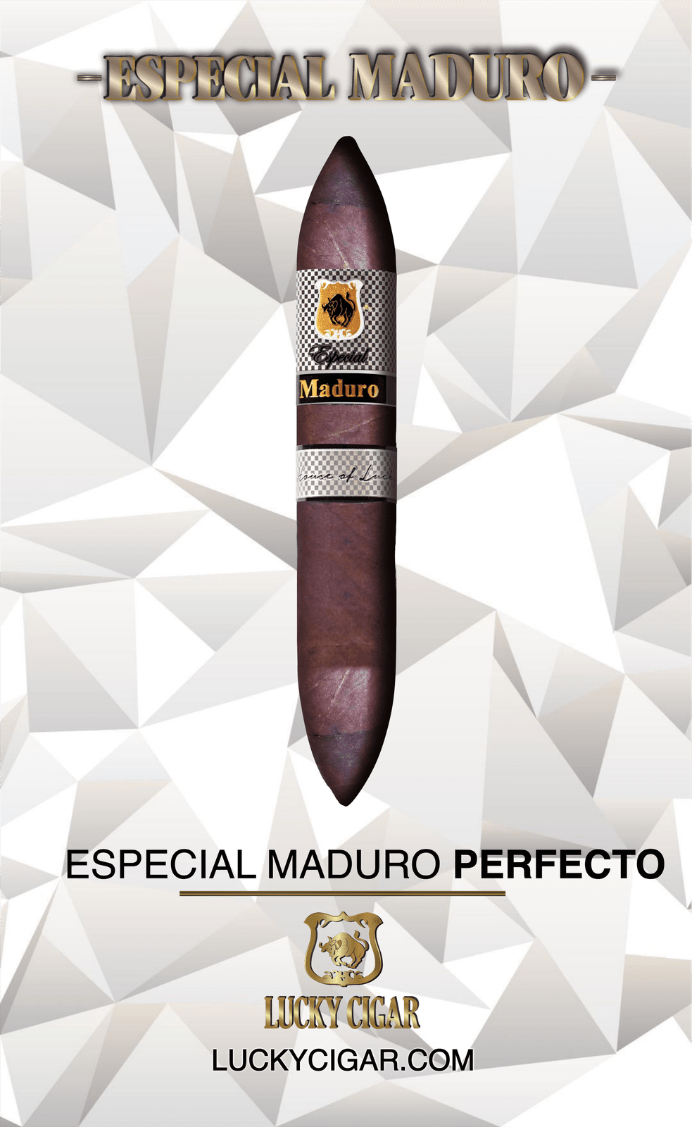 Maduro Cigars: Especial Maduro by Lucky Cigar: Perfecto 6x52 Single Cigar