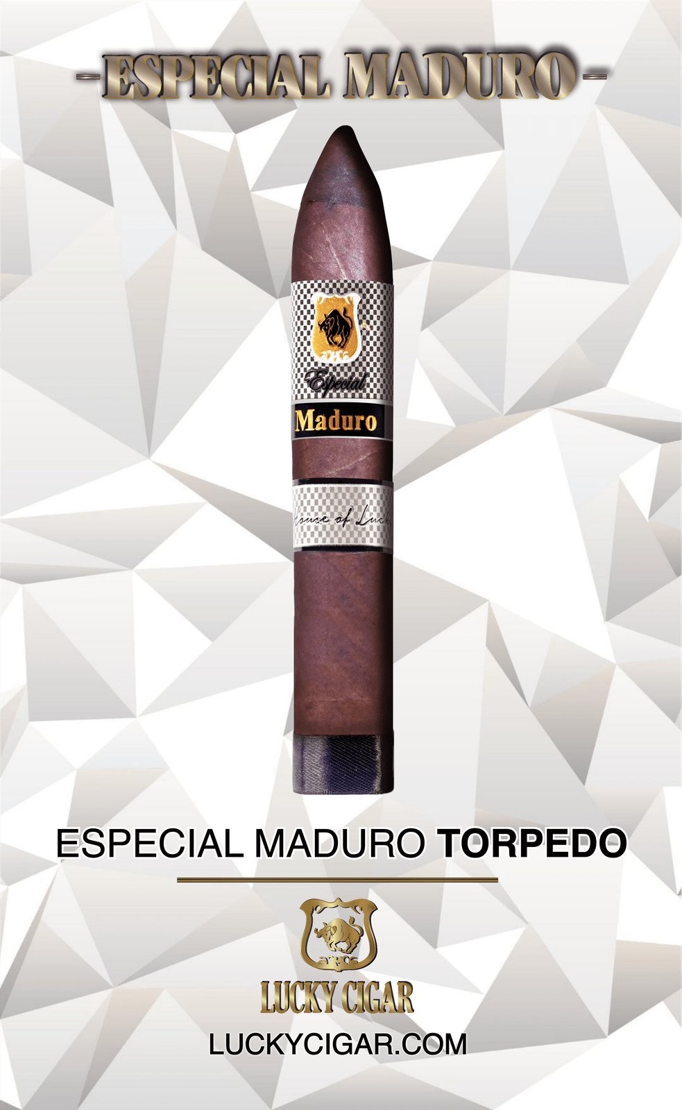 Maduro Cigars: Especial Maduro by Lucky Cigar: Torpedo 6x52 Single Cigar