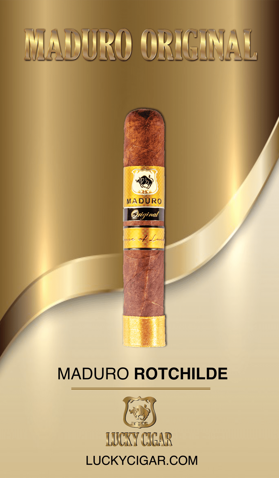 Maduro Cigars: Maduro Original by Lucky Cigar: Rothchilde 4.5x50 Single Cigar