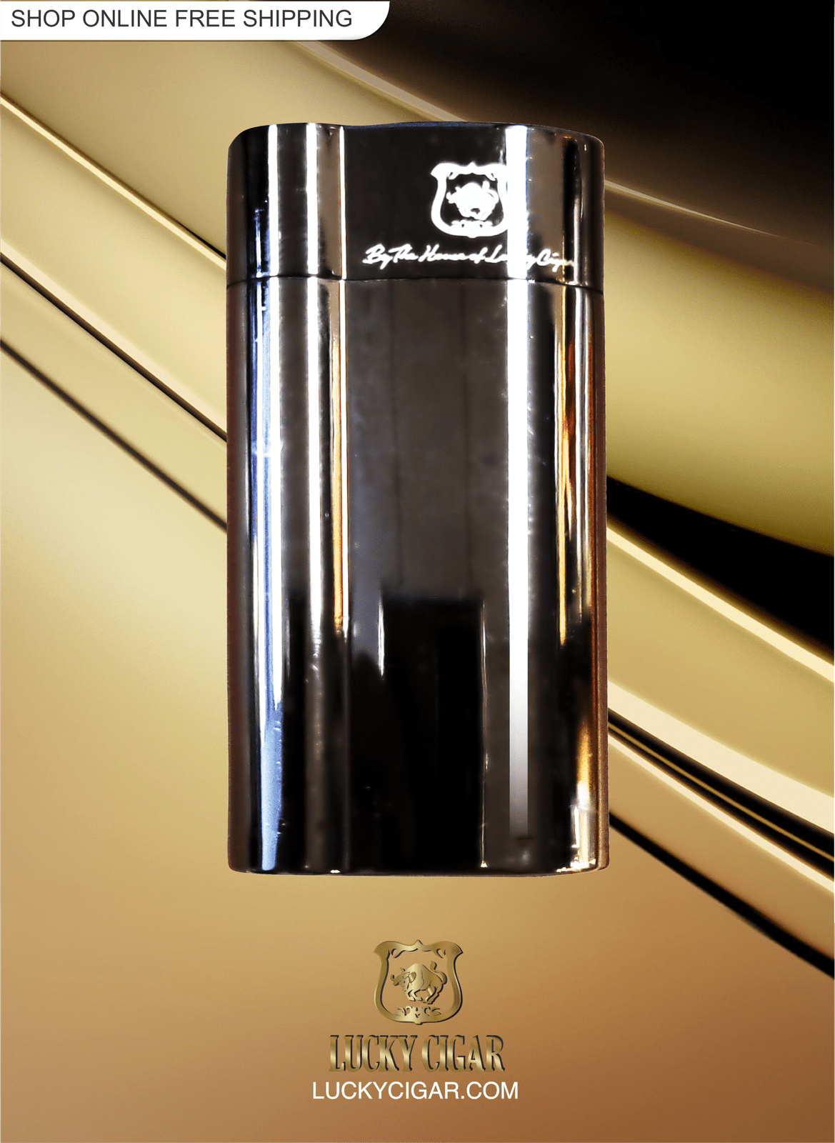 Cigar Lifestyle Accessories: Torch Lighter in SIlver Flip Top