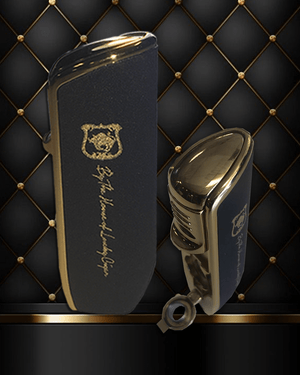Lucky Cigar Accessories: Lucky Torch  Black & Gold Torch Lighter