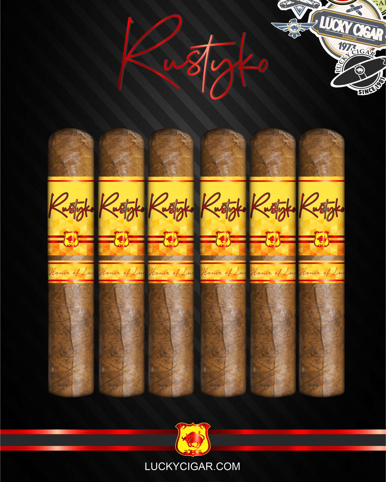Infused Cigars: Rustyko Robusto 5x54 Cigars - Set of 6