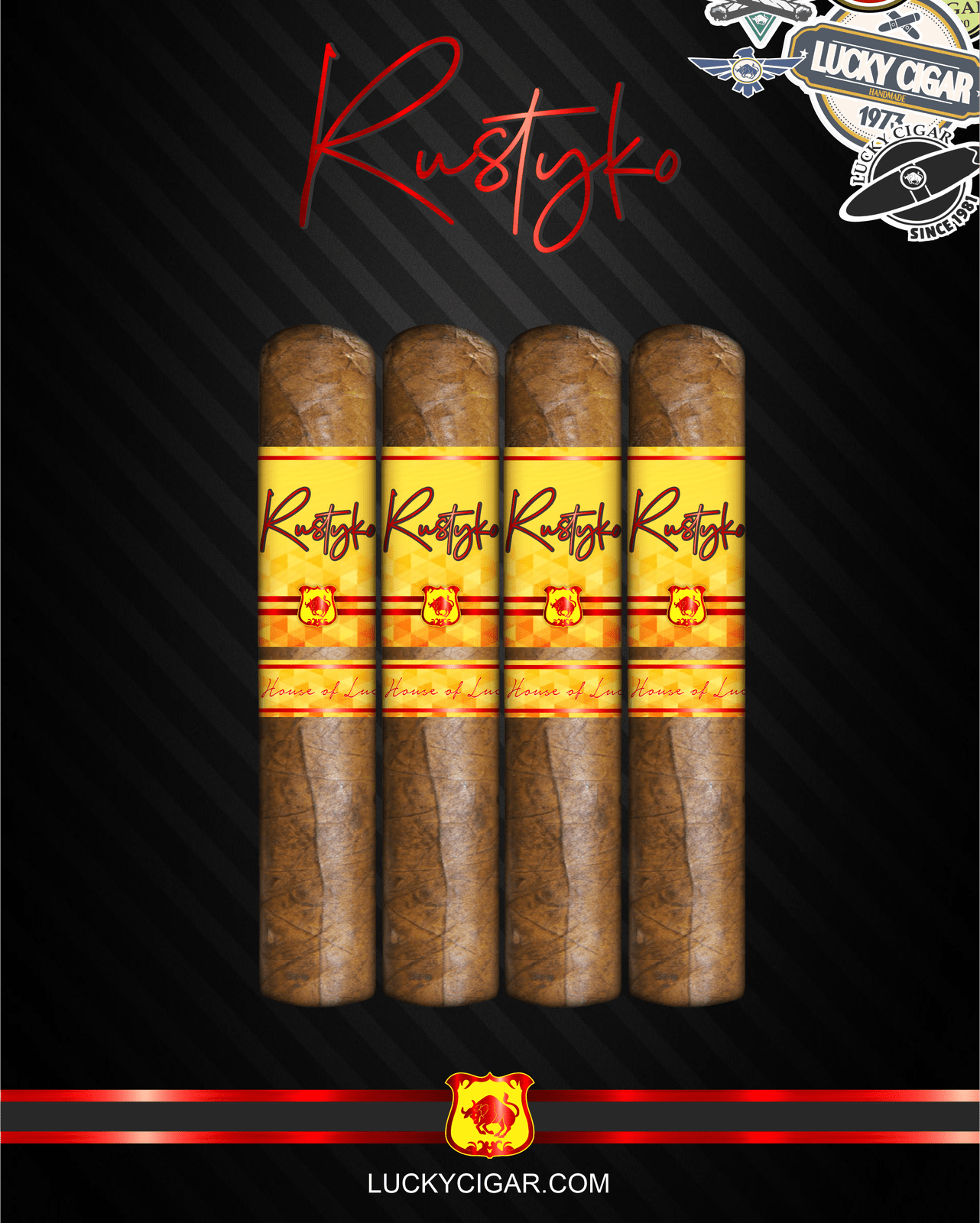 Infused Cigars: Rustyko Robusto 5x54 Cigars - Set of 4