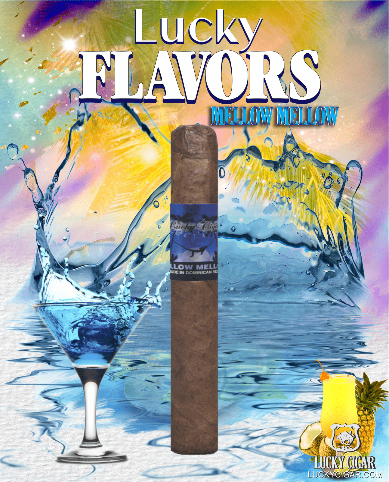 Flavored Cigars: Lucky Flavors Mellow Mellow 5x42 Cigar