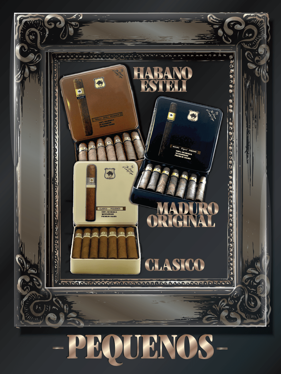 Classic Cigars - Classico by Lucky Cigar: Set of 3 Boxes,Classico, Habano, Maduro Rotchilde 4 1/2x50 Box of 20