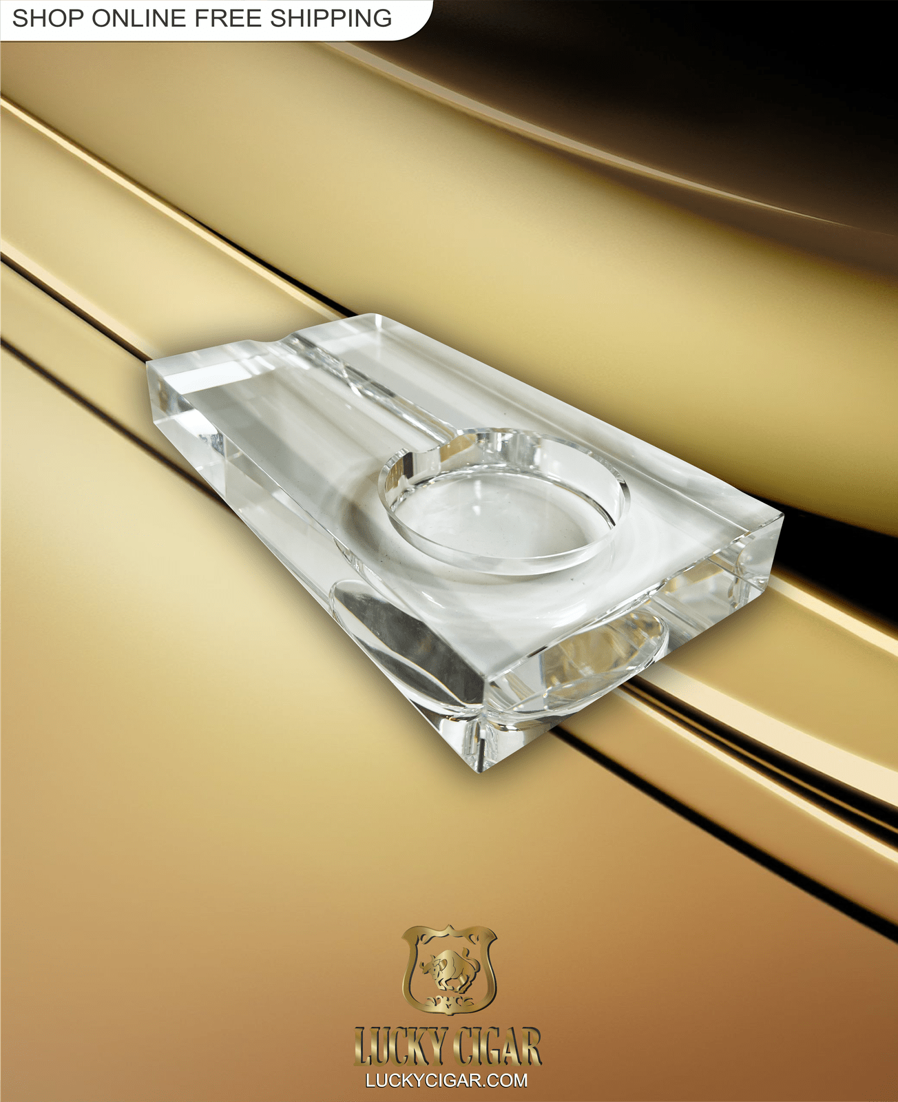 Lucky Crystal Ashtray