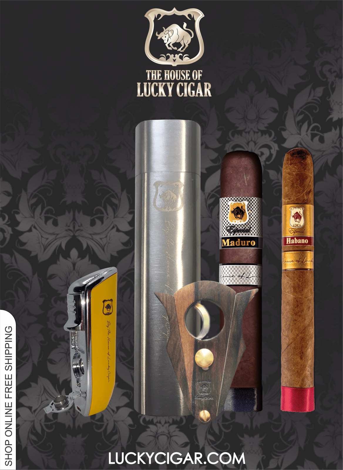Procent honning Godkendelse Lucky Cigar Cutter | Stainless Steel Cigar Tube