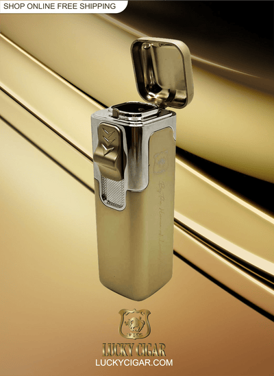 Cigar Lifestyle Accessories: Torch Lighter in Silver