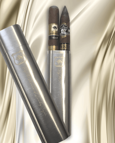 Cigar Lifestyle Accessories: Travel Humidor Double Cigar Steel Tube