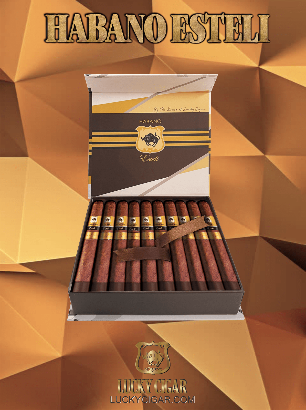 Habano Cigars: Habano Esteli by Lucky Cigar: Lonsdale 5x38 Box of 20