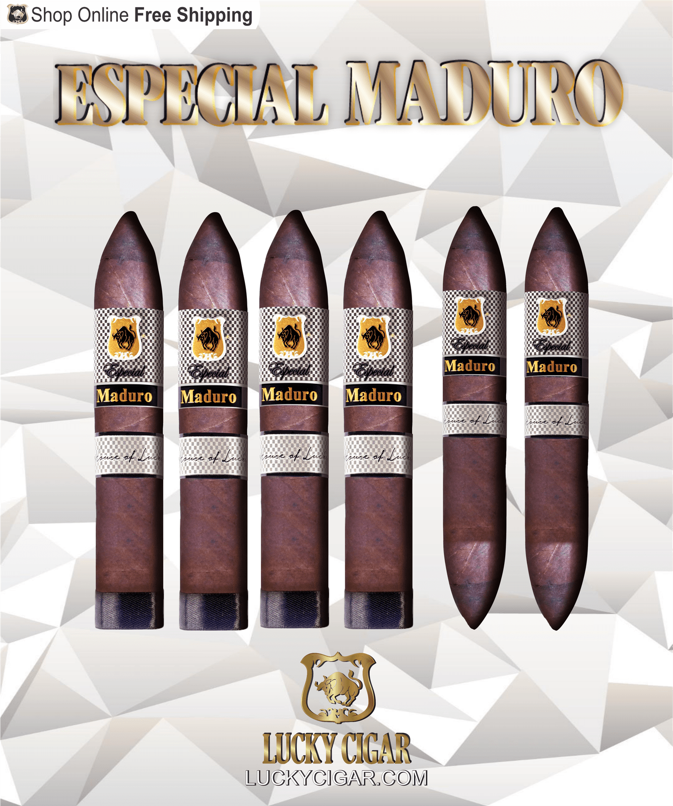 Especial Maduro Lucky Cigar Set of 6 Cigars