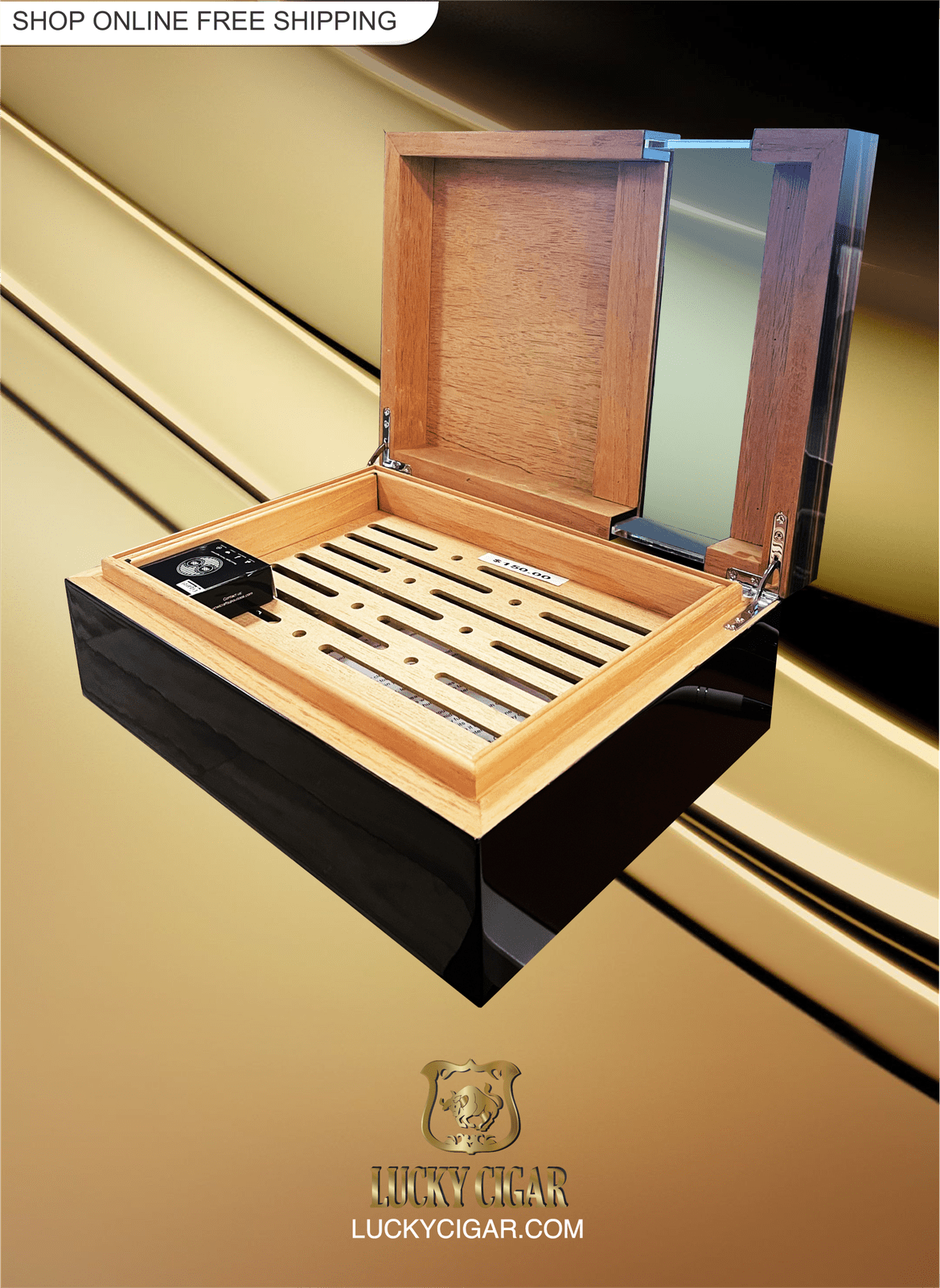 Lucky Zebra Humidor For 50 Cigars